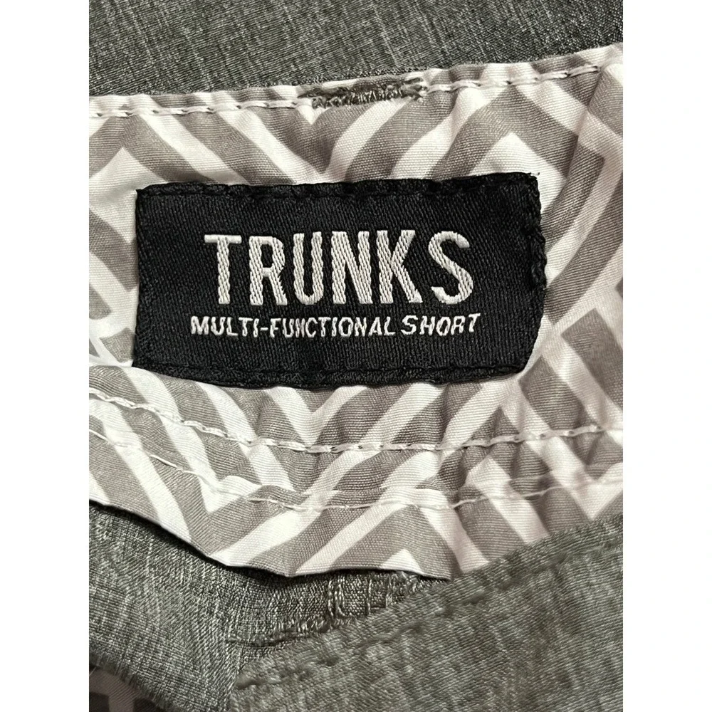 Trunks Multi-Functional Shorts Mens 36 Grey Hybrid Stretch‎ Quick Dry Coastal